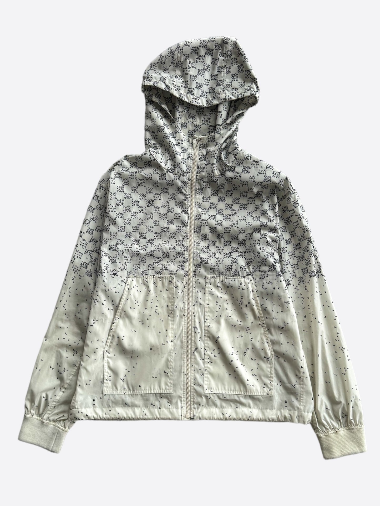 Louis Vuitton White LV Spread Damier Windbreaker