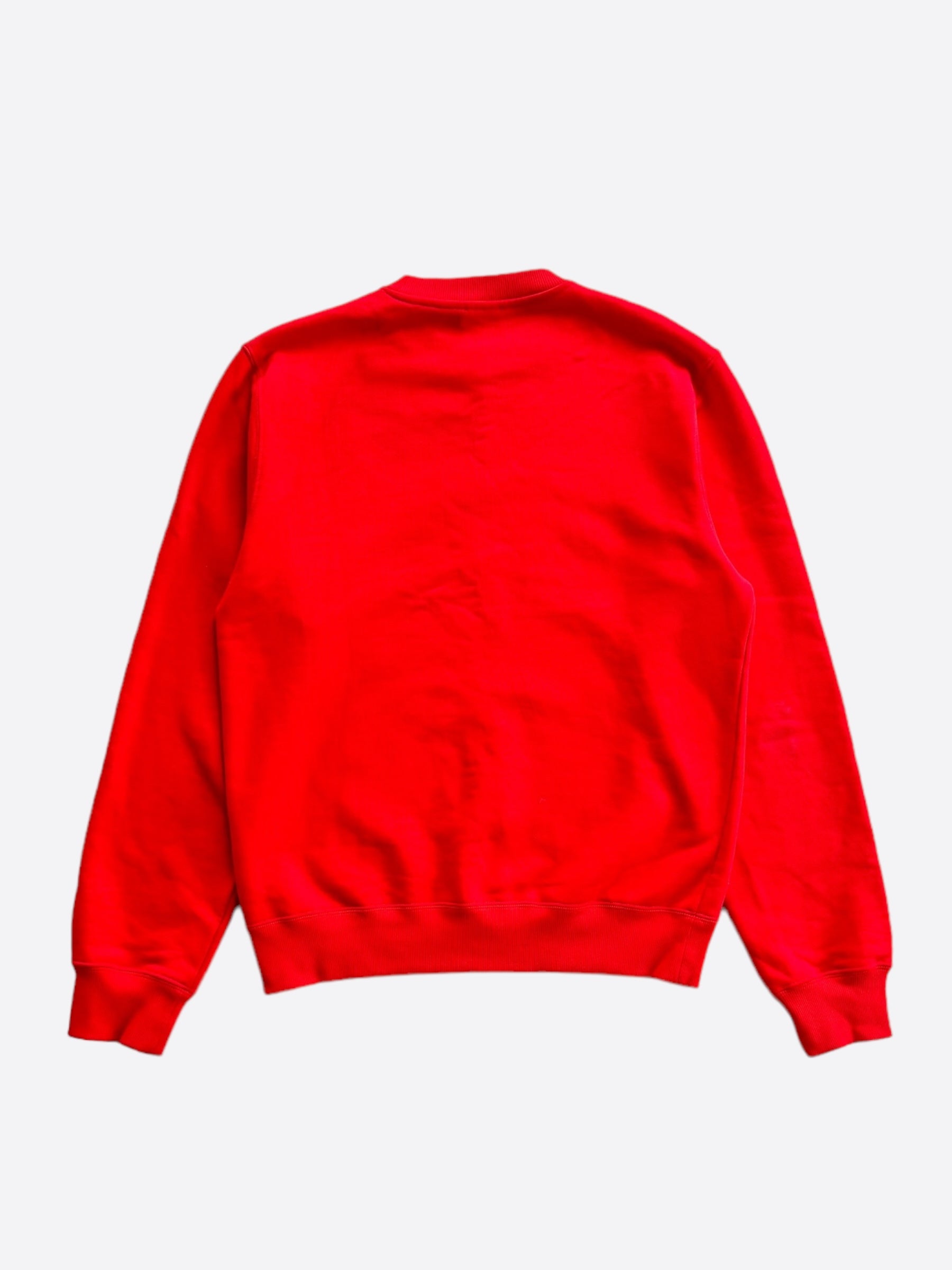 Dior Red CD Icon Embroidered Sweater