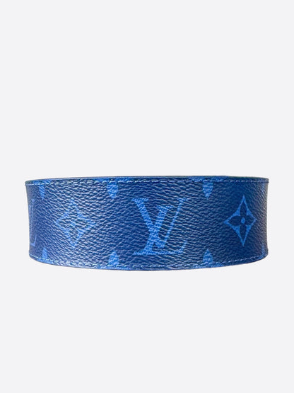 Louis Vuitton Blue Taigarama Monogram Belt