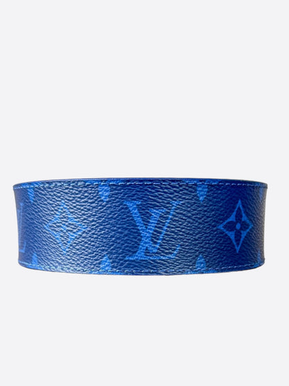 Louis Vuitton Blue Taigarama Monogram Belt