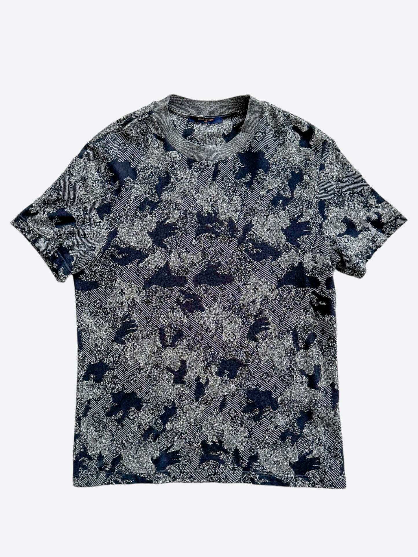 Louis Vuitton Grey Camouflage Monogram T-Shirt