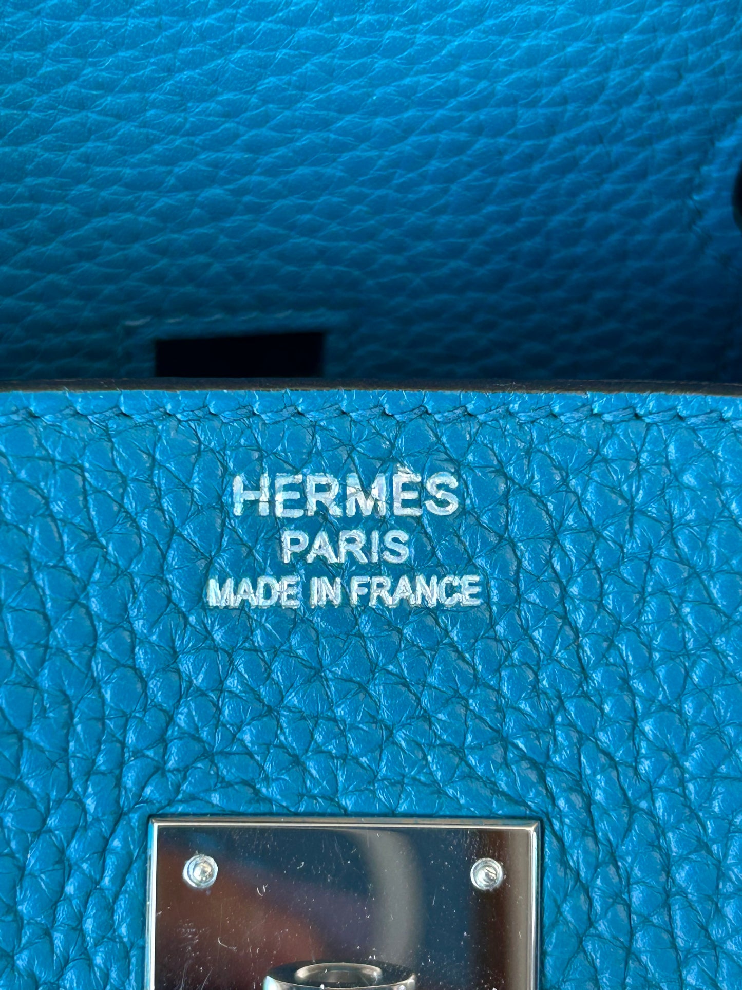 Hermes Blue Togo & Palladium Hardware Birkin 35