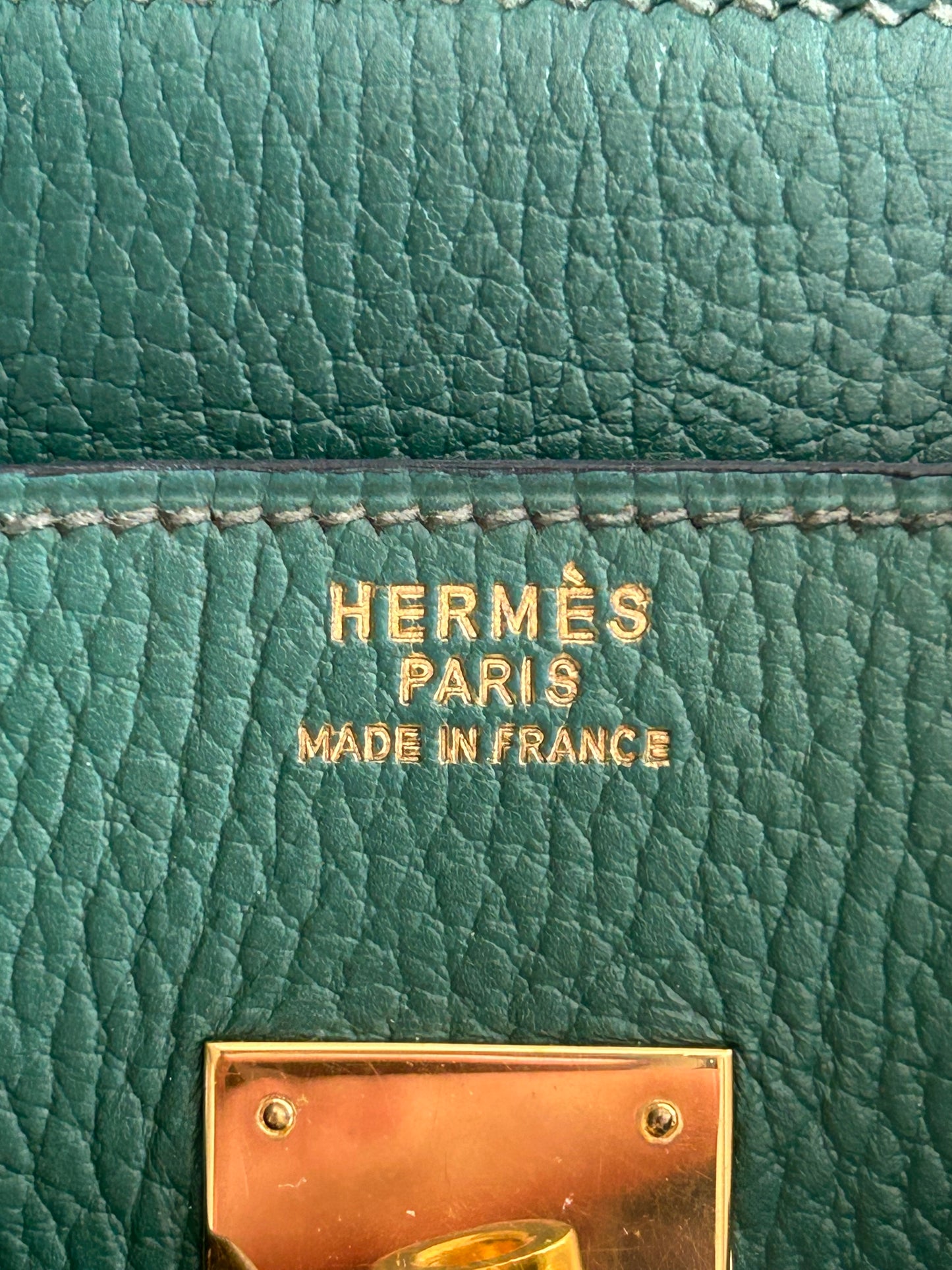 Hermes Green Togo & Gold Hardware Birkin 35