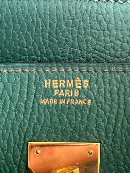 Hermes Green Togo & Gold Hardware Birkin 35
