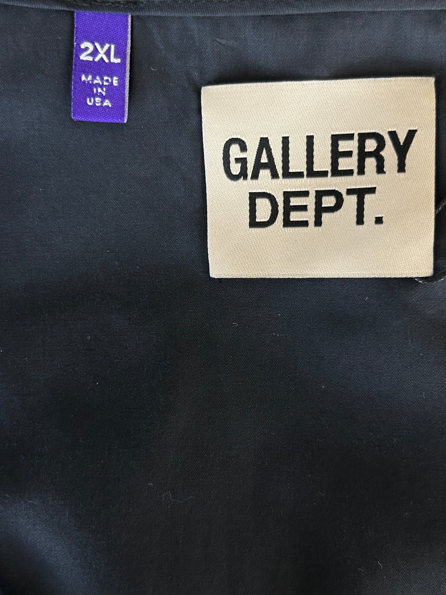 Gallery Dept Black & White Dept Logo Tank Top