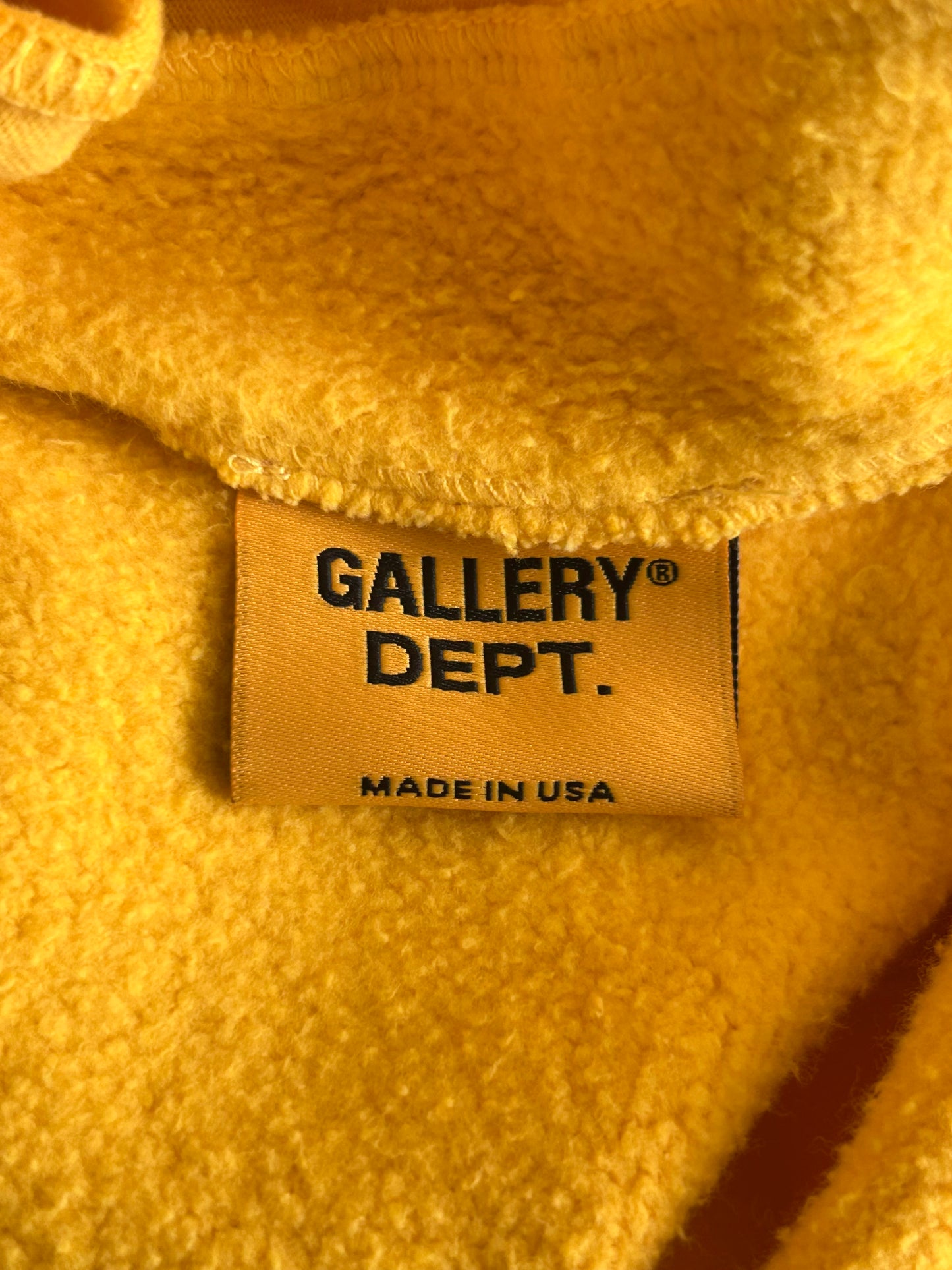 Gallery Dept Yellow & Black Gym Logo Sweatpants