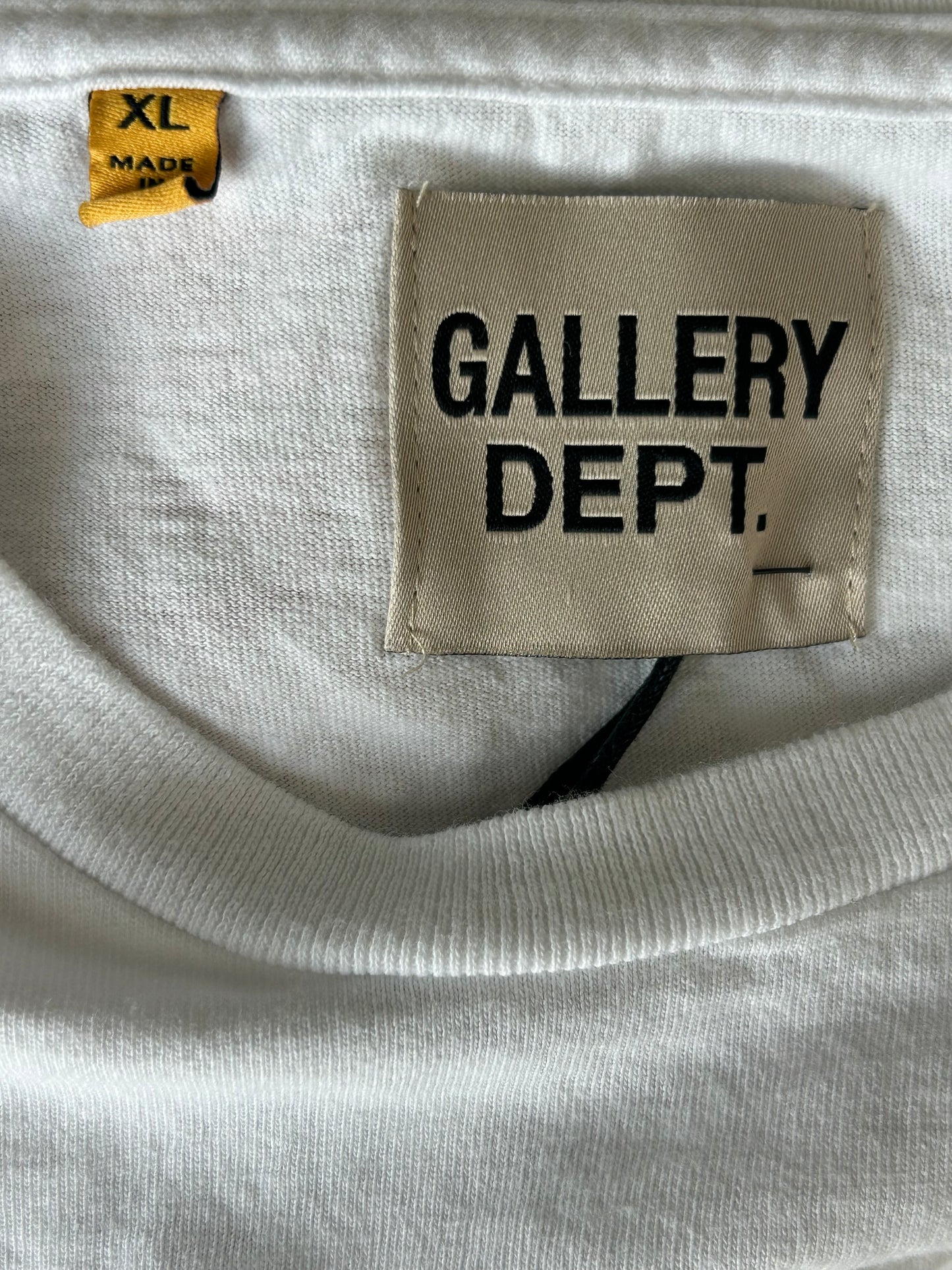 Gallery Dept White & Navy Dept De La Galerie Logo Longsleeve T-Shirt
