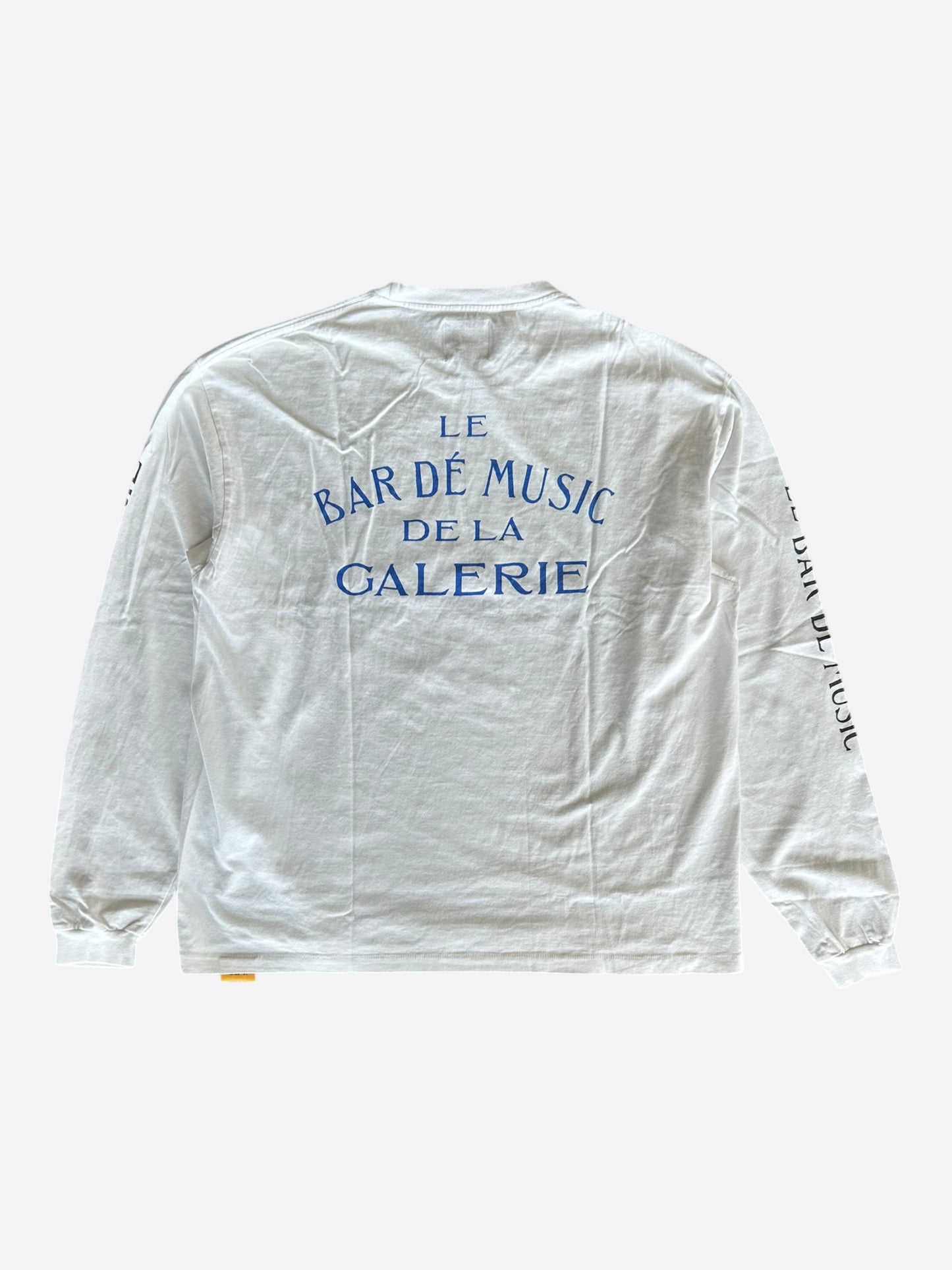 Gallery Dept White & Navy Dept De La Galerie Logo Longsleeve T-Shirt