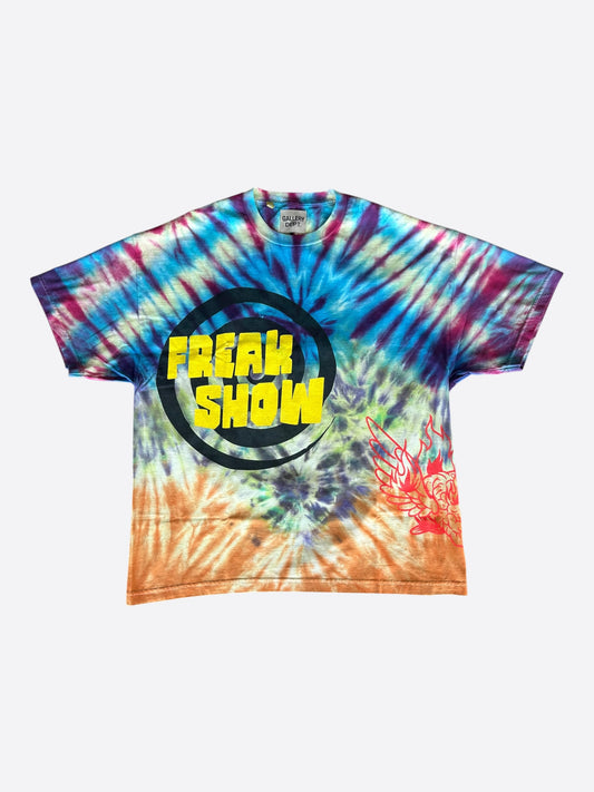 Gallery Dept Multicolor Tie-Dye Freak Show Spiral Logo T-Shirt