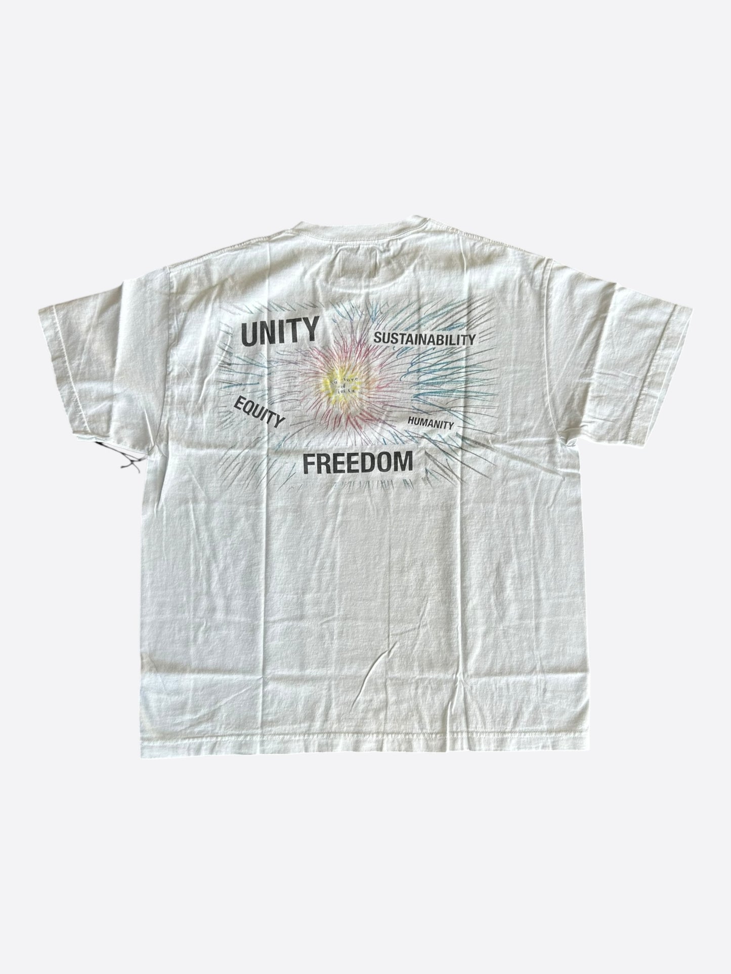 Gallery Dept Compound Kids White & Multicolor Freedom Graphic T-Shirt