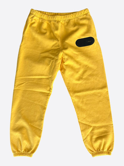 Gallery Dept Yellow & Black Gym Logo Sweatpants