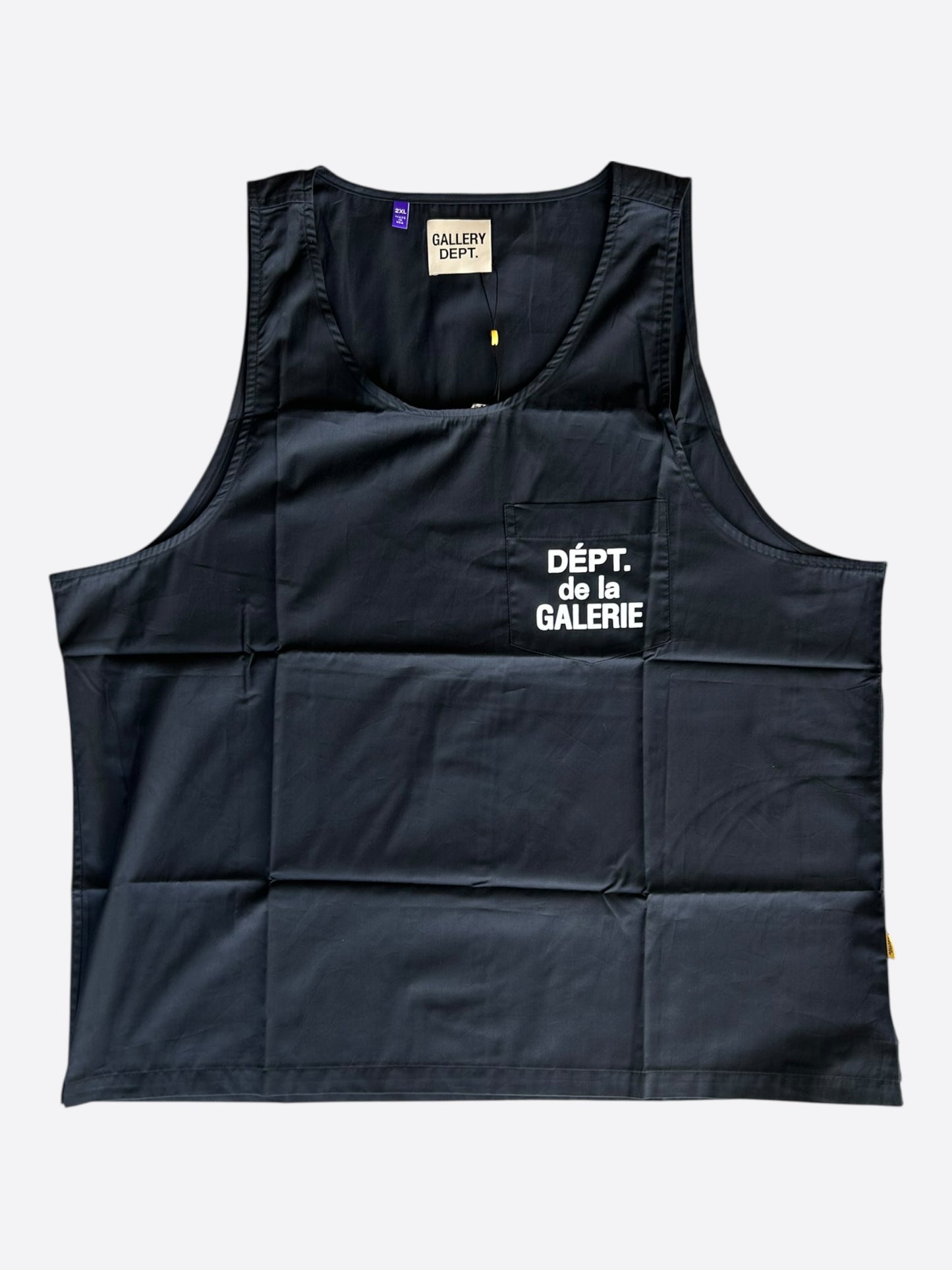 Gallery Dept Black & White Dept Logo Tank Top