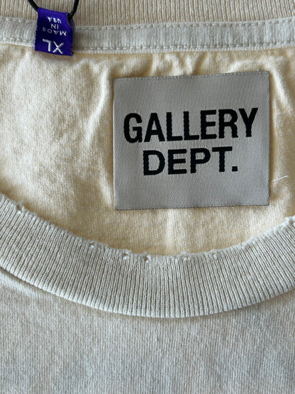 Gallery Dept White & Green Metropolitain Logo T-Shirt