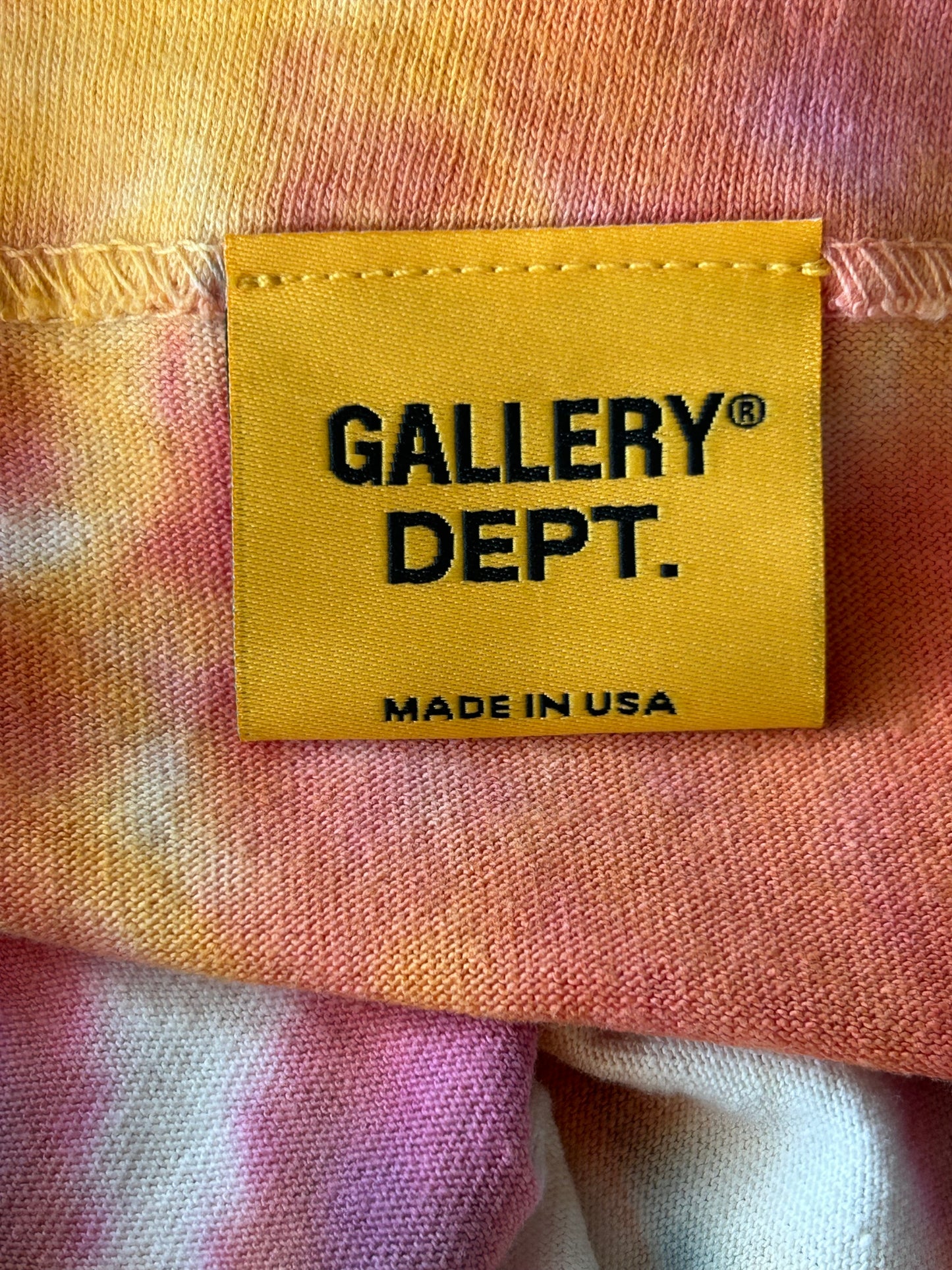 Gallery Dept Multicolor Eye Tie-Dye Glitter Logo T-Shirt