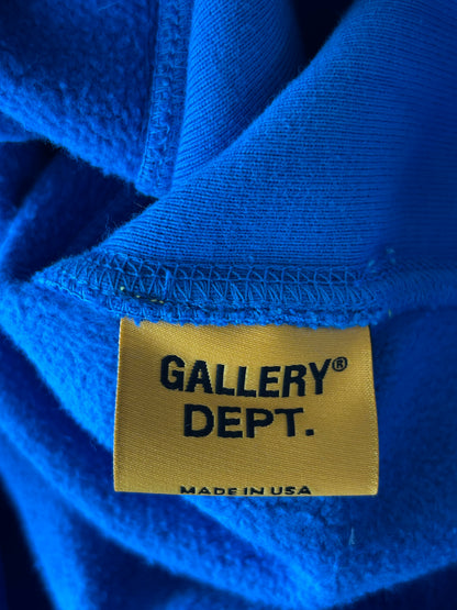 Gallery Dept Blue & Yellow Logo Hoodie