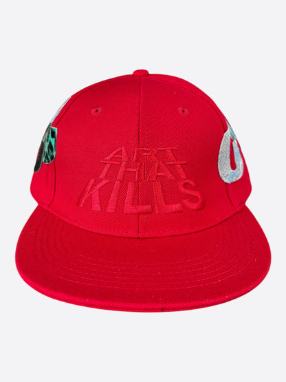 Gallery Dept Red & Multicolor ATK G-Patch Fitted Hat