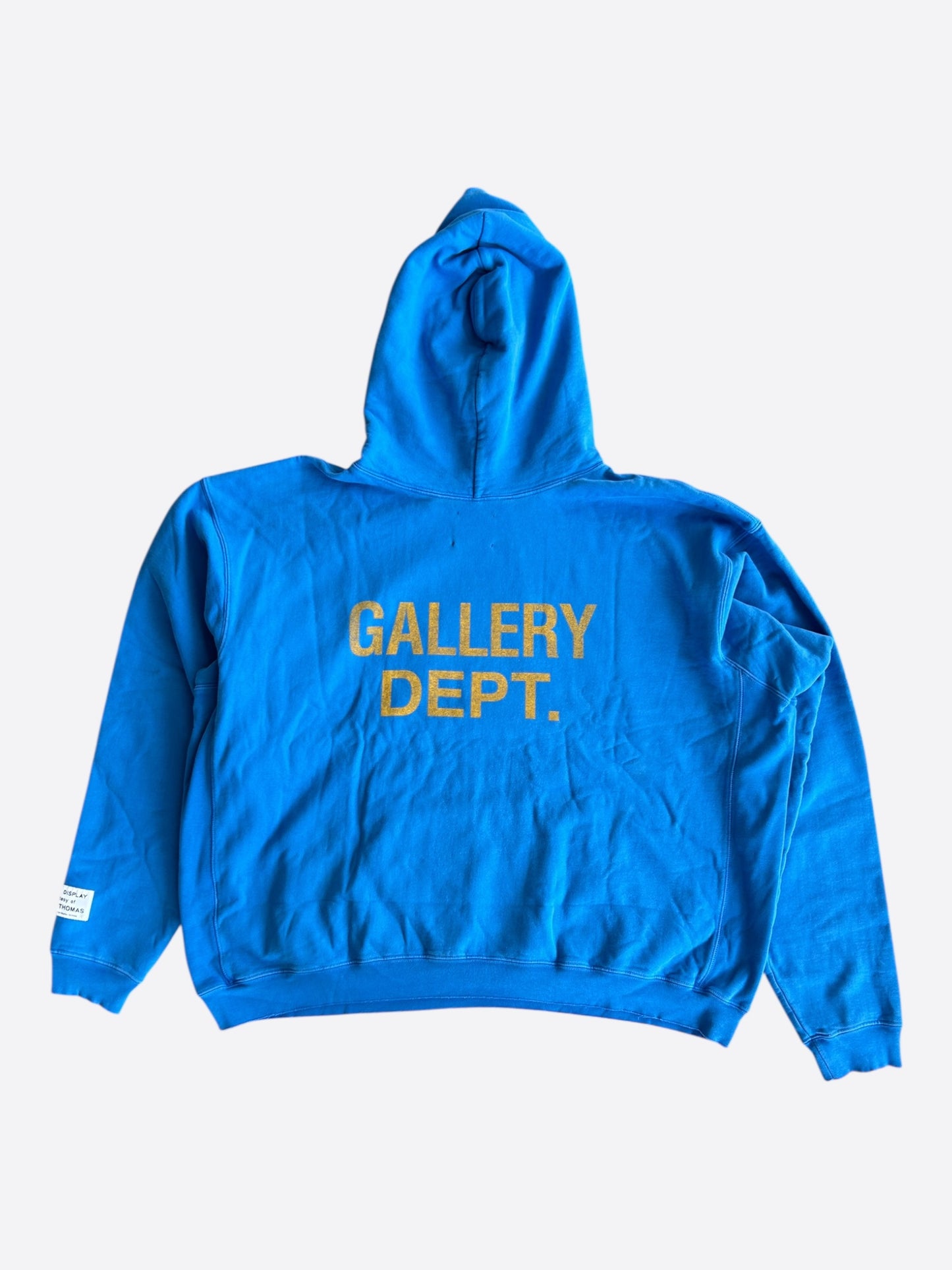 Gallery Dept Blue & Yellow Logo Hoodie