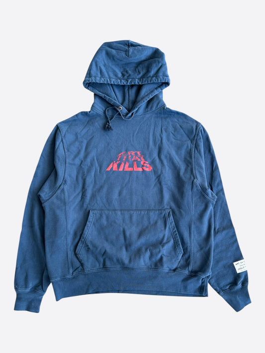 Gallery Dept Navy & Red Art That Kills Hoodie