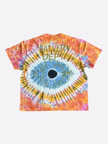 Gallery Dept Multicolor Eye Tie-Dye Glitter Logo T-Shirt