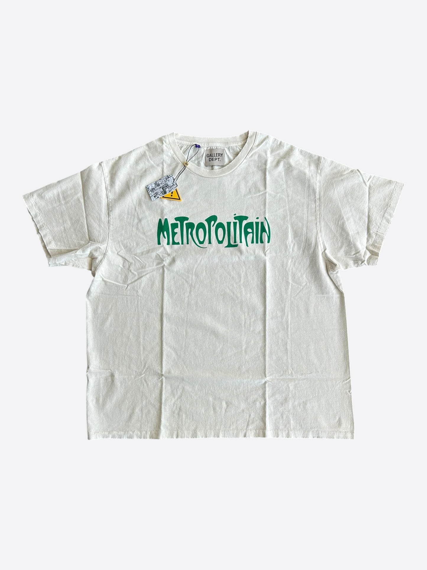 Gallery Dept White & Green Metropolitain Logo T-Shirt