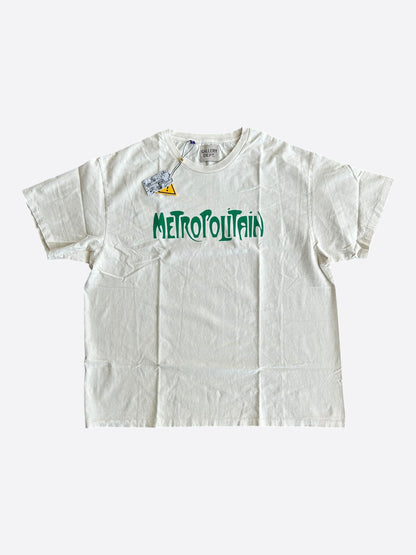 Gallery Dept White & Green Metropolitain Logo T-Shirt