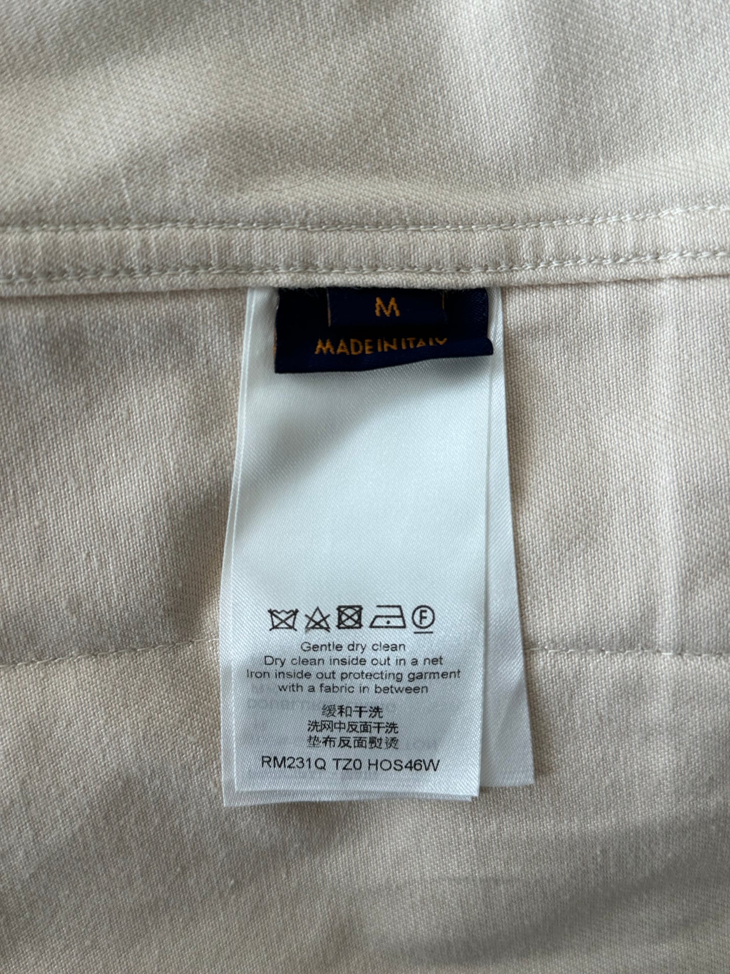 Louis Vuitton Beige Monogram Workwear Shirt