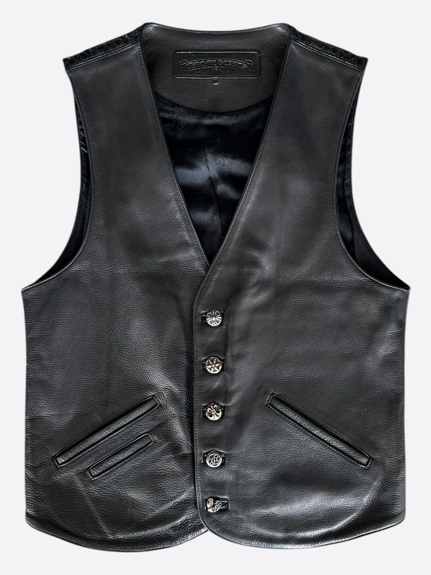 Chrome Hearts Black Crocodile Vest