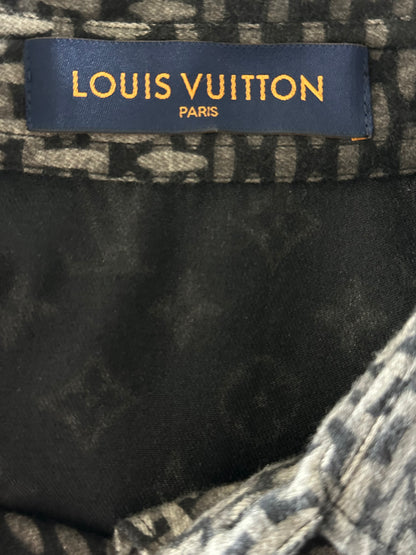Louis Vuitton Nigo Grey Giant Damier Monogram Button Up Shirt