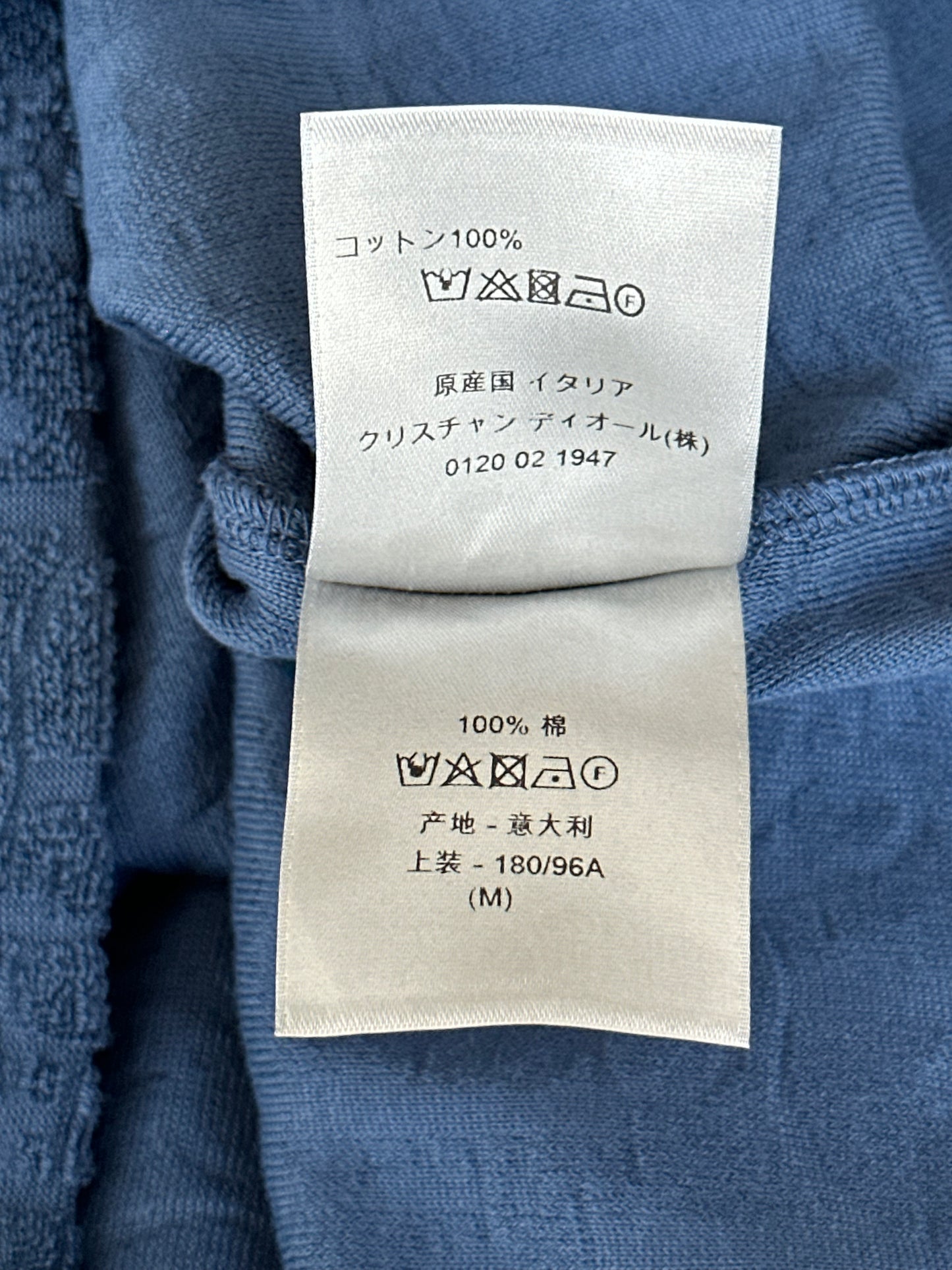 Dior Blue Oblique Towel T-Shirt