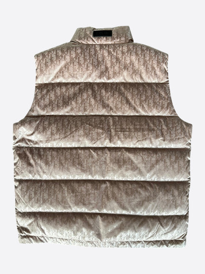 Dior Pink Oblique Puffer Vest