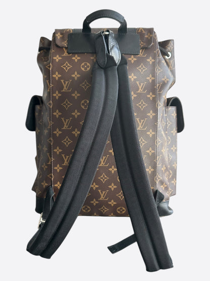 Louis Vuitton Brown Macassar Monogram Christopher Backpack