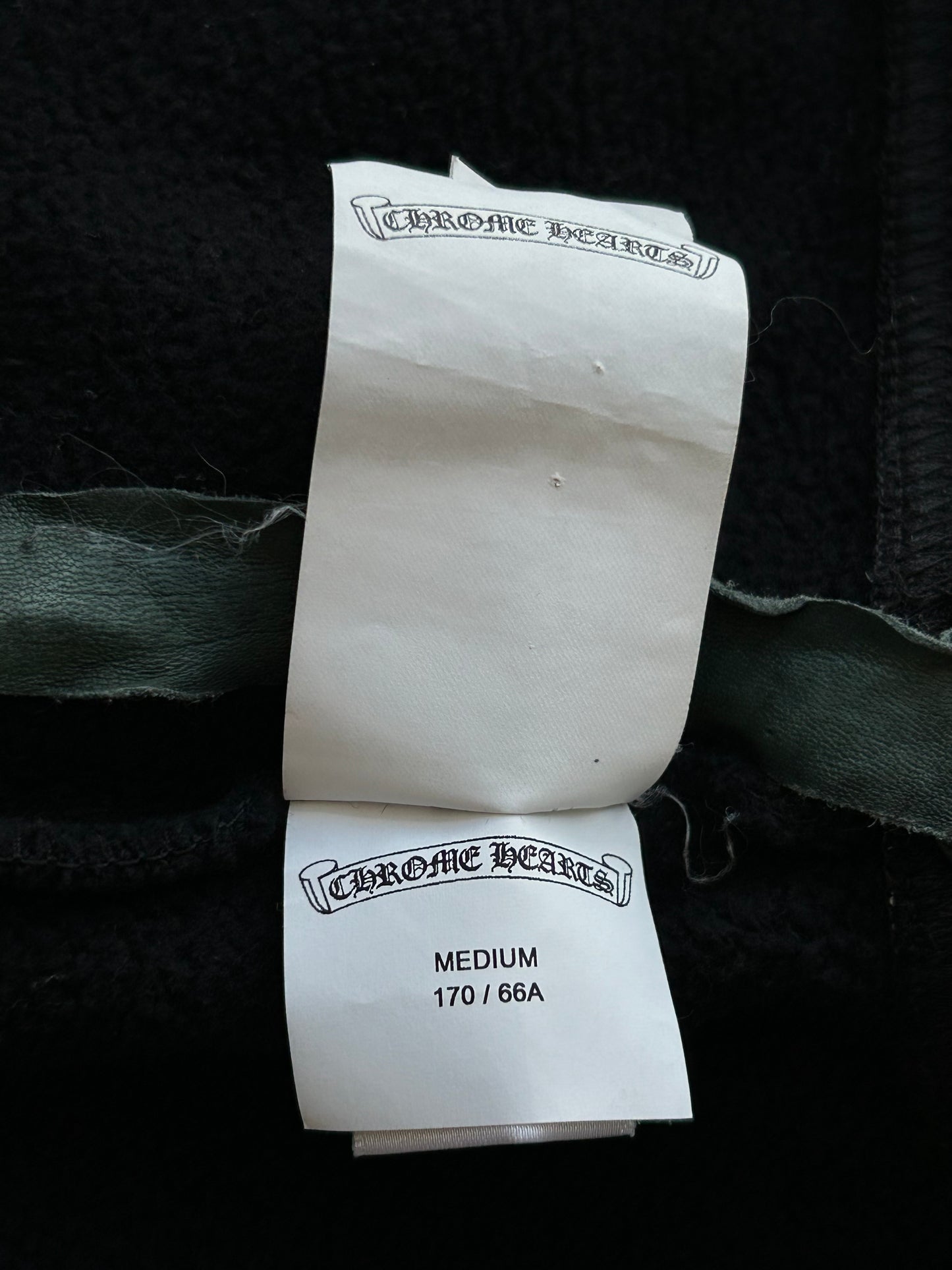 Chrome Hearts Black Cross Patch Sweatpants