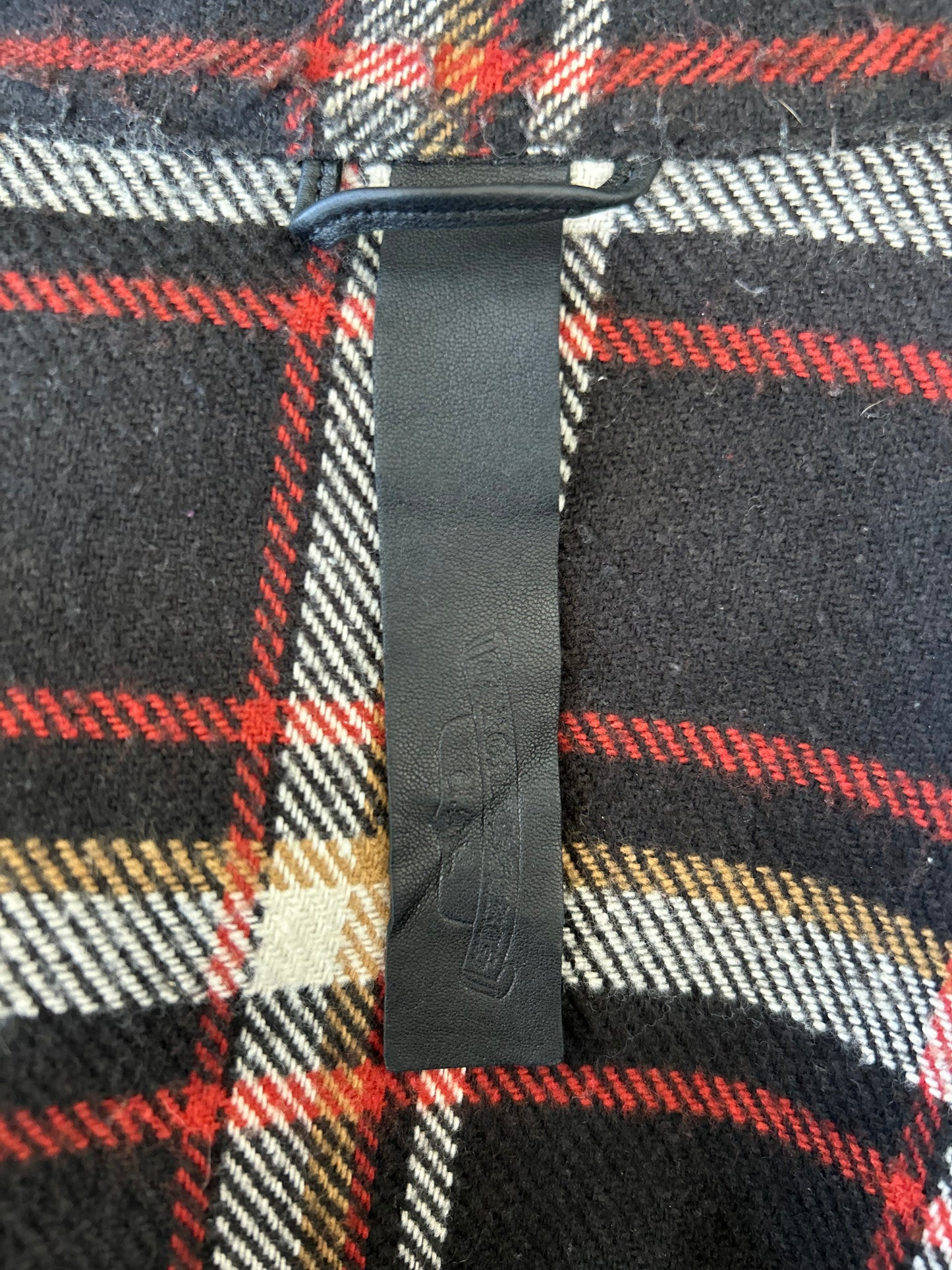 Chrome Hearts Black & Red Plaid Flannel Jacket