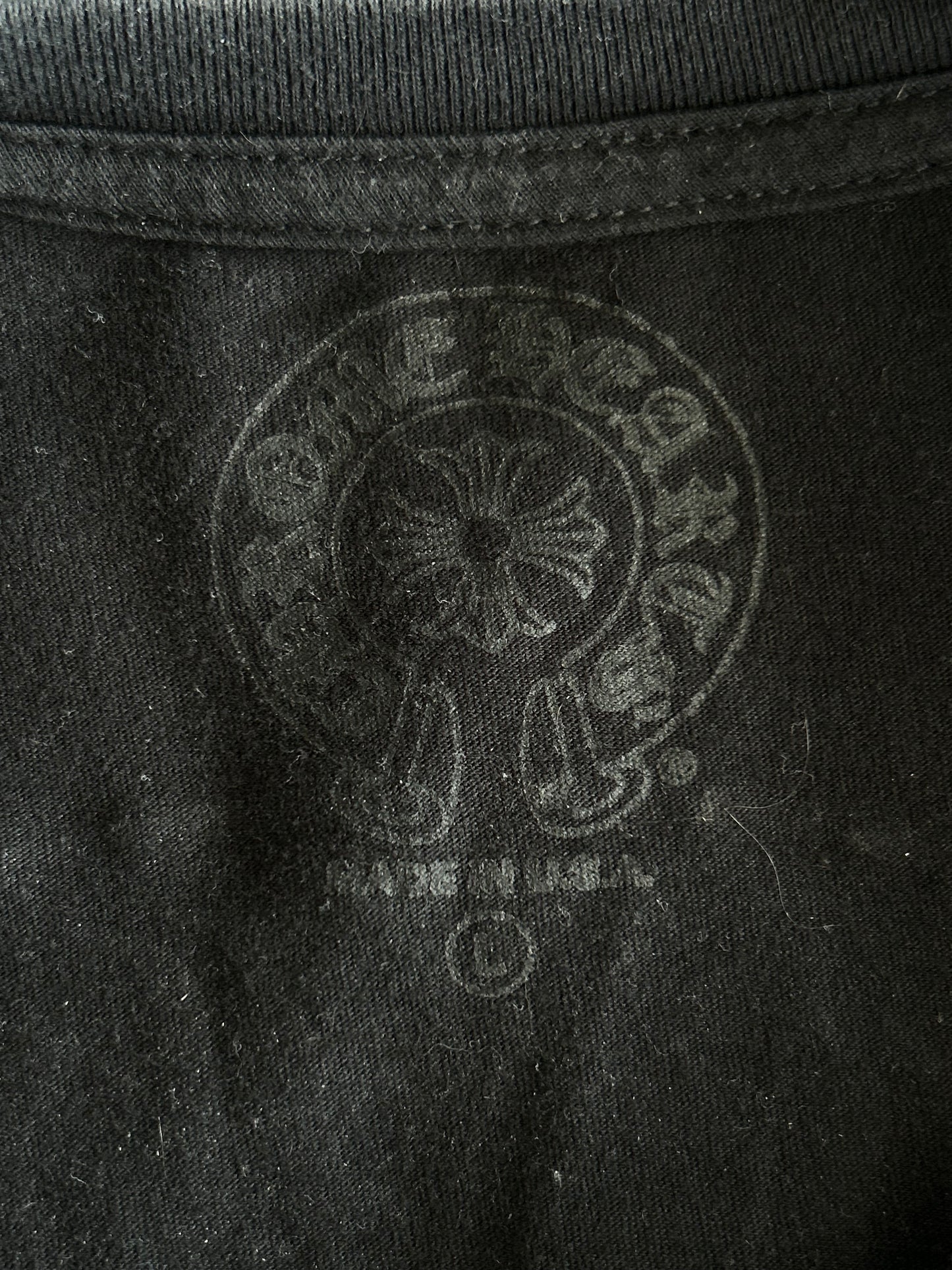 Chrome Hearts Black & White Horseshoe Logo T-Shirt