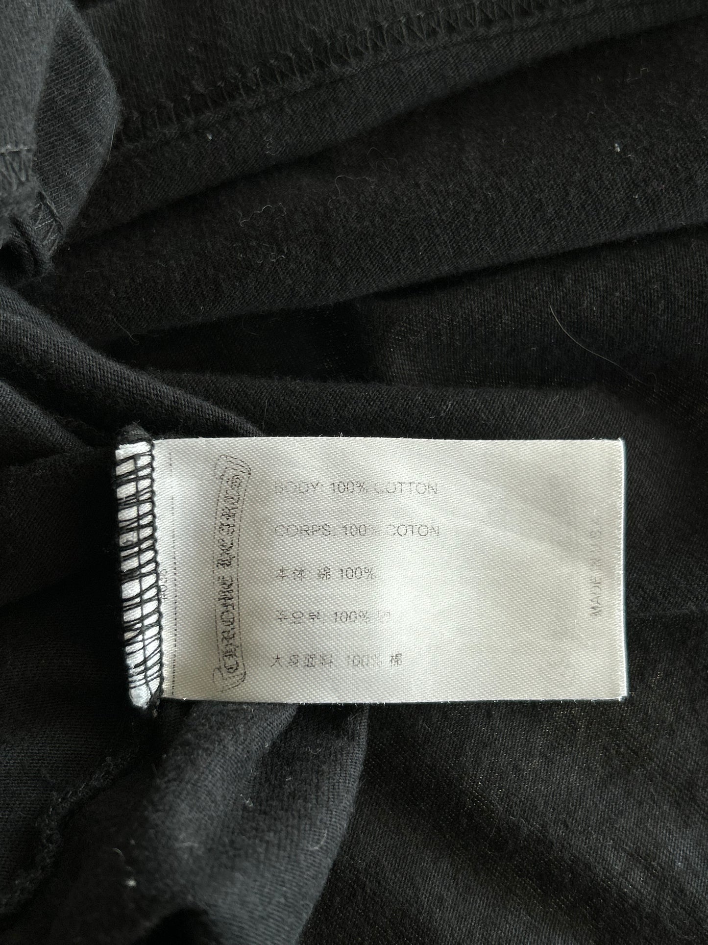 Chrome Hearts Black & White Horseshoe Logo T-Shirt