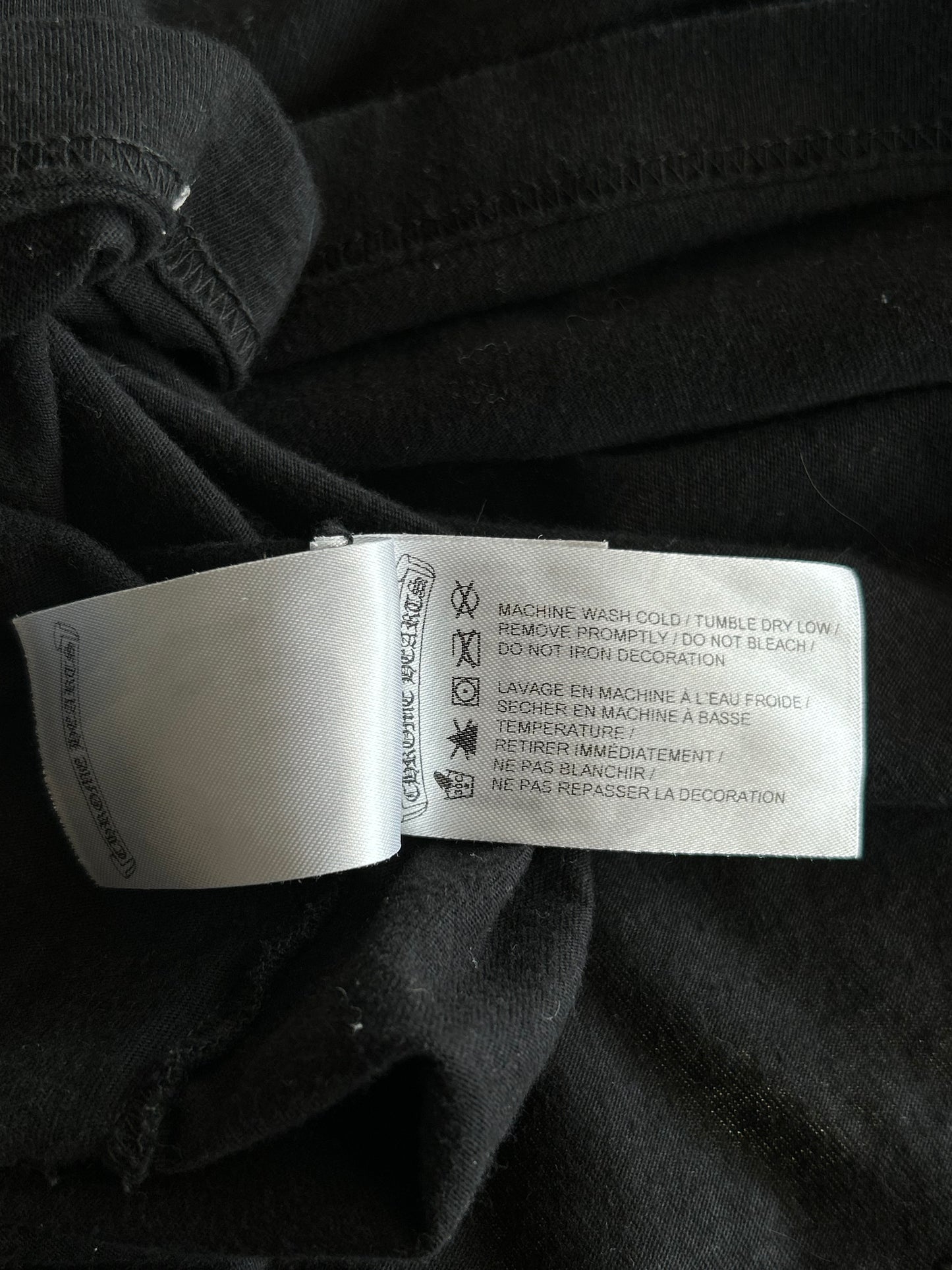 Chrome Hearts Black & White Horseshoe Logo T-Shirt