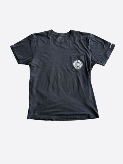Chrome Hearts Black & White Horseshoe Logo T-Shirt