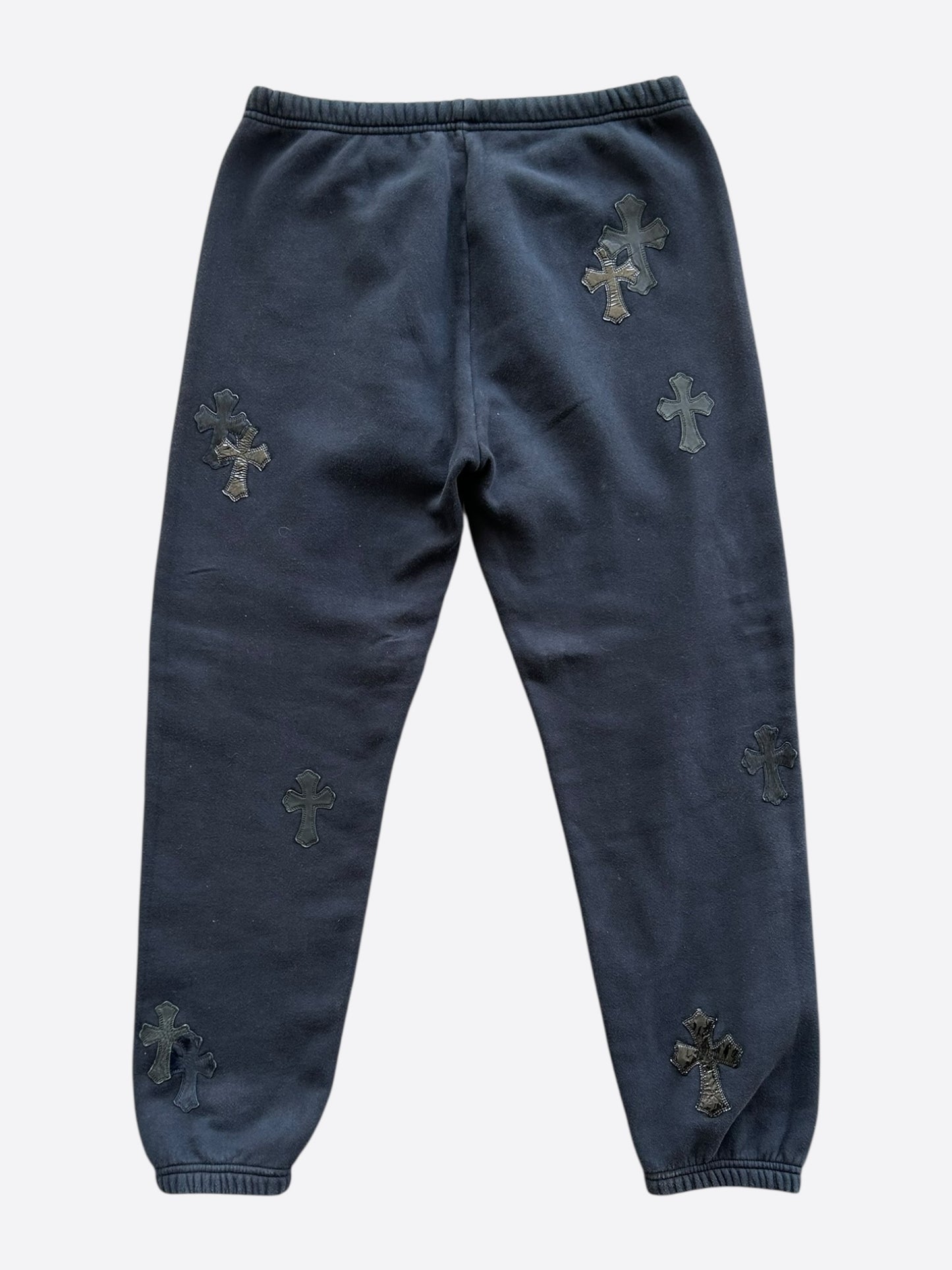 Chrome Hearts Black Cross Patch Sweatpants