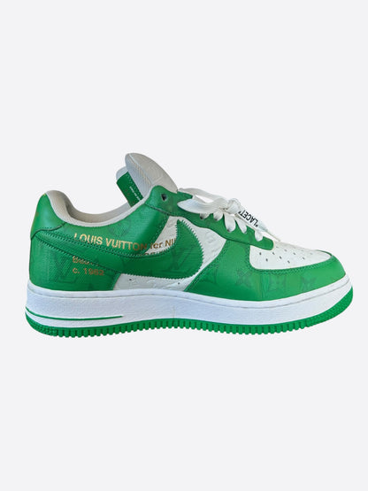 Louis Vuitton Green Air force 1 Monogram sneakers