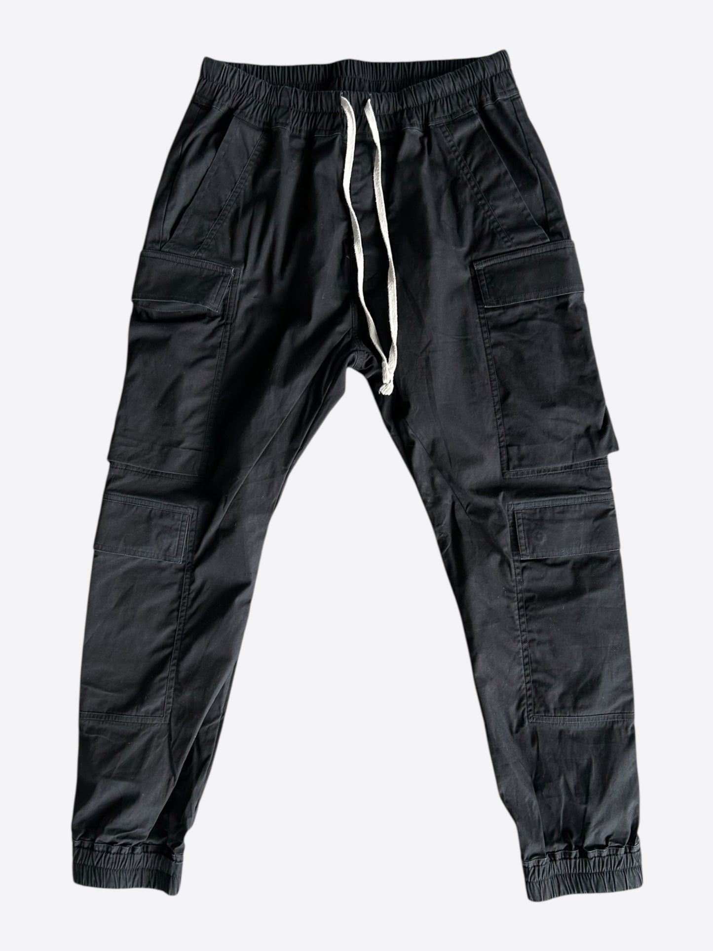 Rick Owens Black Mastodon Megacargo Pants