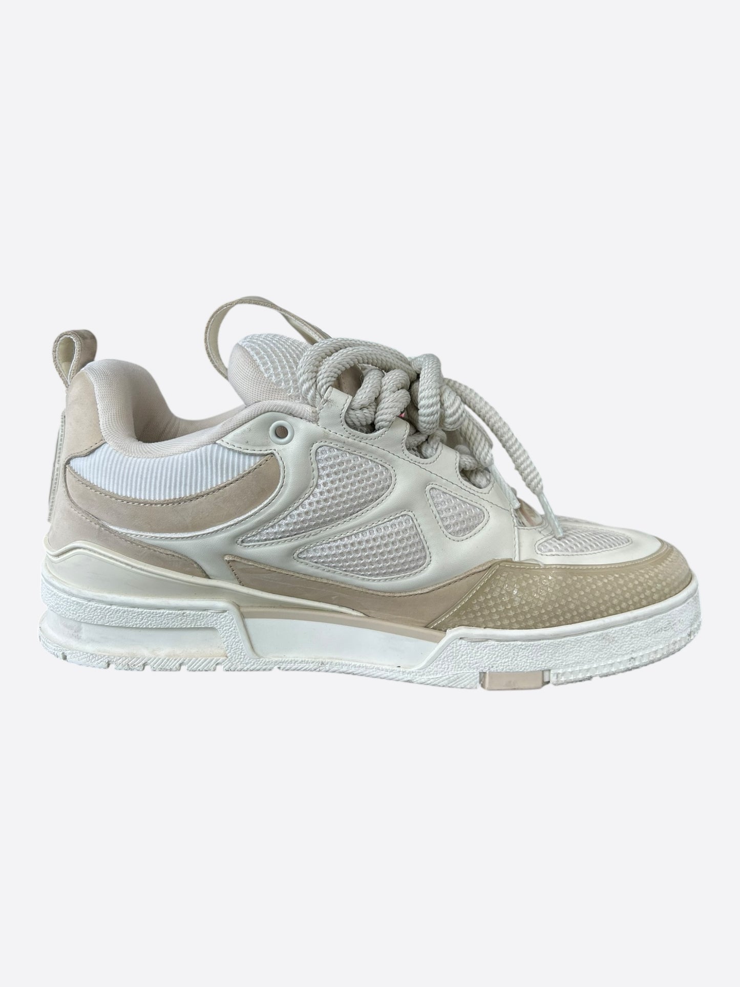 Louis Vuitton Beige & White Skate Sneaker