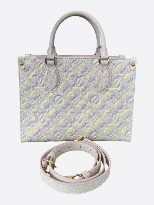 Louis Vuitton Beige, Pink & Yellow Stardust Empreinte Monogram OnTheGo PM