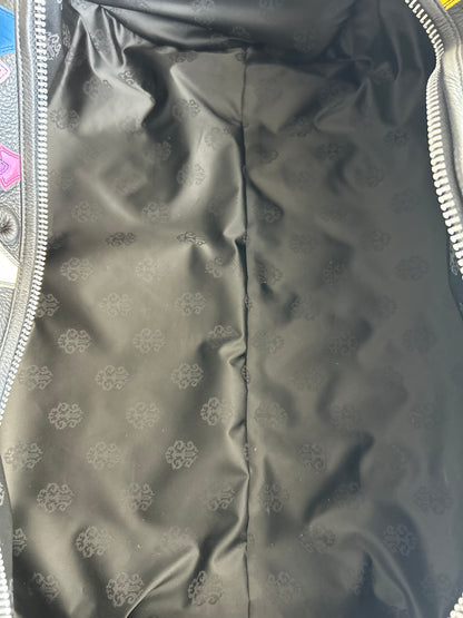 Chrome Hearts Black & Multicolor Leather Cross Patch Duffel Bag