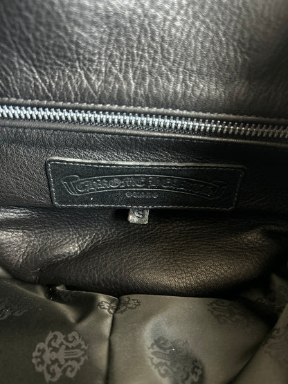 Chrome Hearts Black & Multicolor Leather Cross Patch Duffel Bag