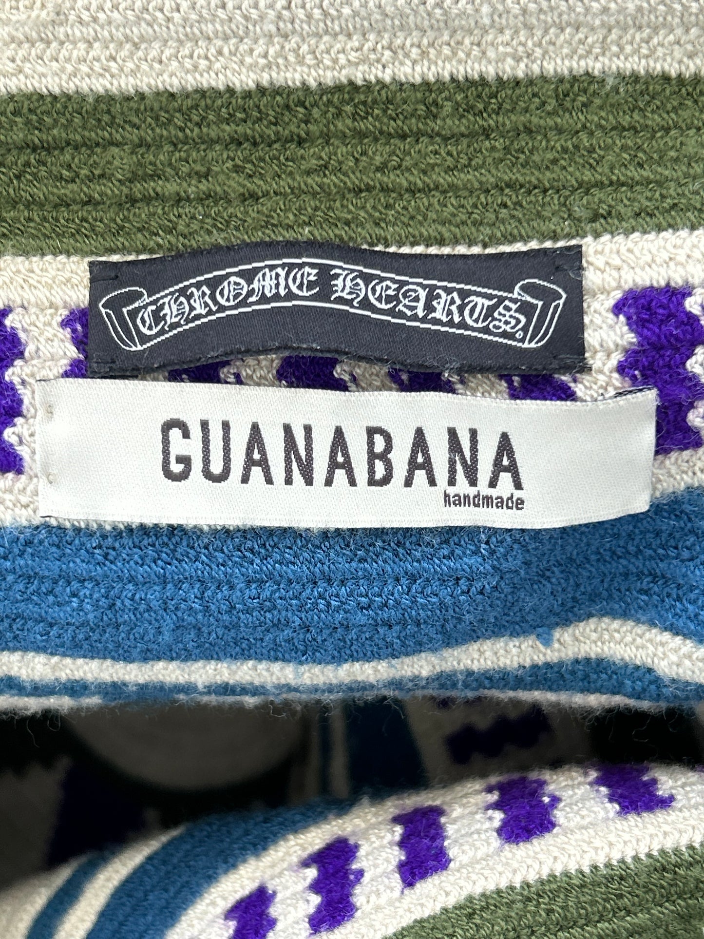 Chrome Hearts Purple & Blue Cross Patch Guanabana Bag
