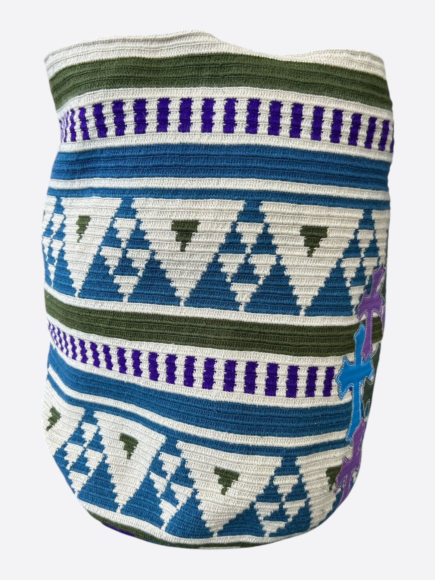 Chrome Hearts Purple & Blue Cross Patch Guanabana Bag