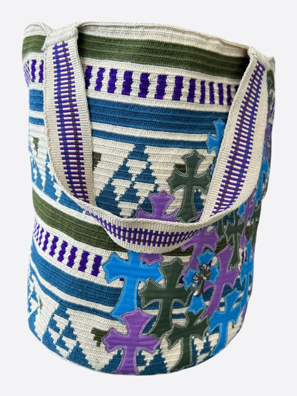 Chrome Hearts Purple & Blue Cross Patch Guanabana Bag