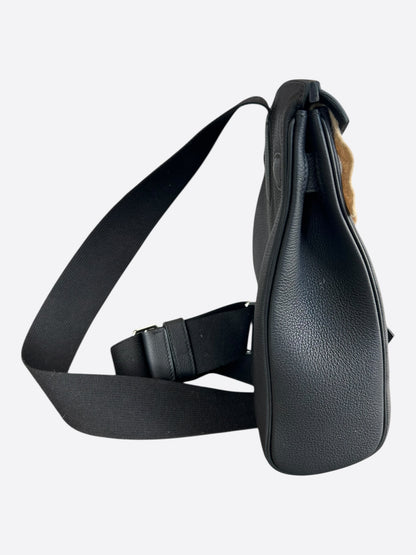 Hermes Black Togo & Palladium Hardware HAC A Dos PM Backpack