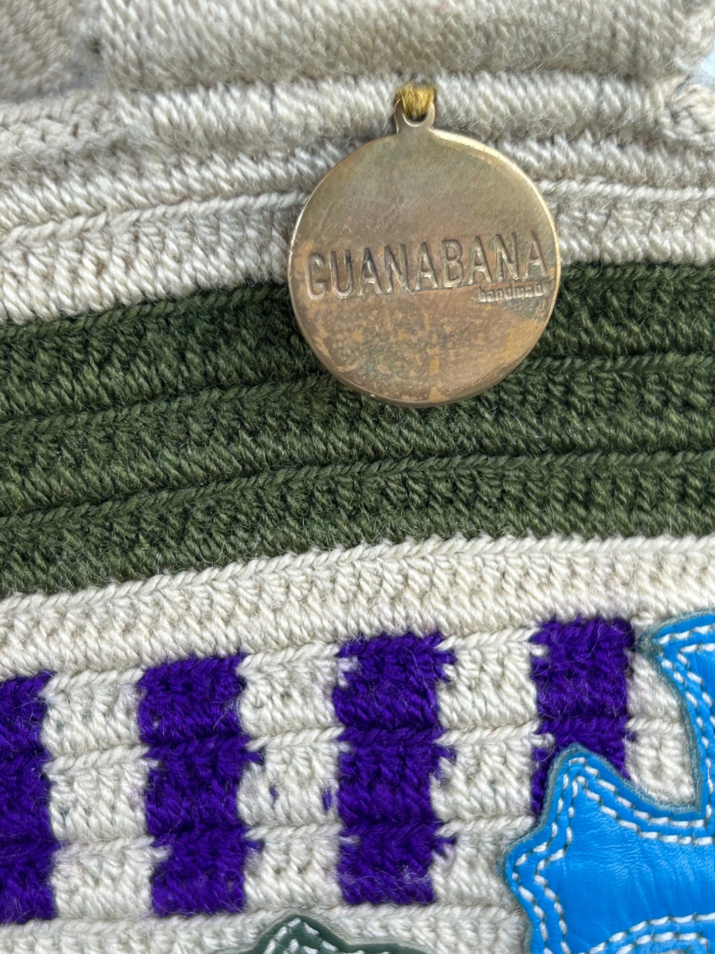 Chrome Hearts Purple & Blue Cross Patch Guanabana Bag