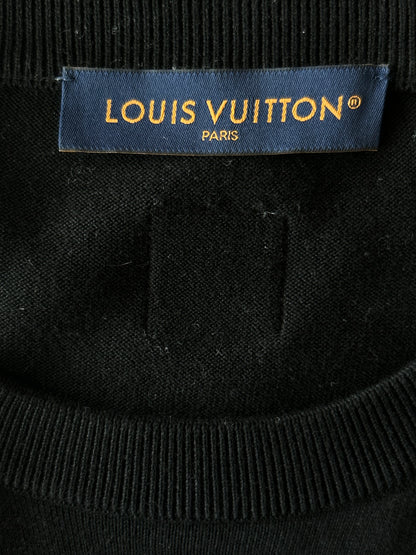 Louis Vuitton Black & Brown Mushroom Intarsia T-Shirt